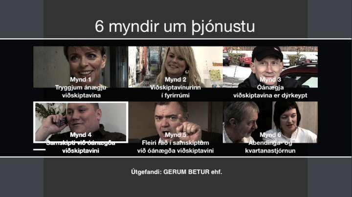 Sex myndbönd um þjónustu